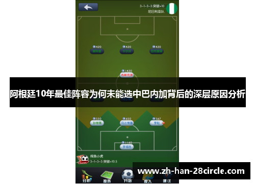 阿根廷10年最佳阵容为何未能选中巴内加背后的深层原因分析